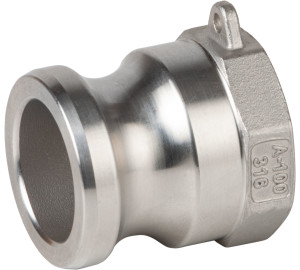 Ràcord tipus A: Camlock Mascle – Rosca Femella ISO 7-1 (EN 10226-1).