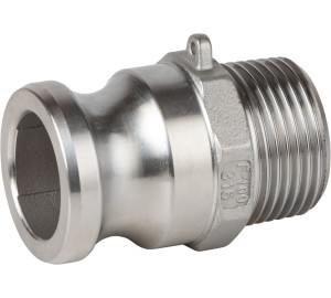 Ràcord tipus F: Camlock Mascle – Rosca Mascle ISO 7-1 (EN 10226-1).