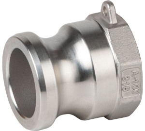 Ràcord tipus A: Camlock Mascle – Rosca Femella ISO 7-1 (EN 10226-1).