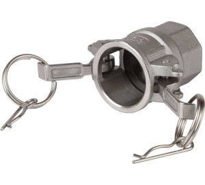 Ràcord tipus D: Camlock Femella – Rosca Femella ISO 7-1 (EN 10226-1).