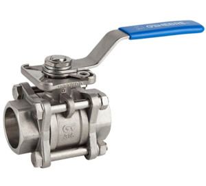 Vàlvula esfera pas total 3 peces socket weld ANSI B 16.11