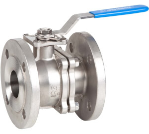 Vàlvula esfera pas total 2 peces disseny “fire safe” muntatge directe d’actuadors S/ISO 5211.<br>Brides DIN PN -40 ≤ DN -50<br>Brides DIN PN -16 >DN -50