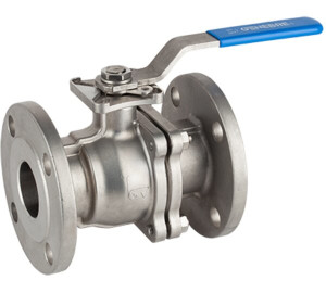 Vàlvula esfera pas total 2 peces disseny “fire safe” brides ANSI B-16.5 S-150 muntatge directe d’actuadors S/ISO 5211