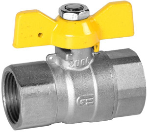 Vàlvula esfera recta per a gas, F-F