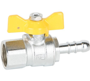 Vàlvula esfera recta per a gas, F-connexió mànega
