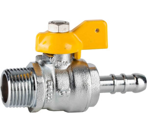 Vàlvula esfera recta per a gas, M-connexió mànega