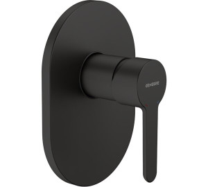 Monocomandament de dutxa encastat Negre Oslo Black