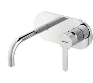 Monocomandament de lavabo encastat canella 16 cm Xapat en crom Oslo