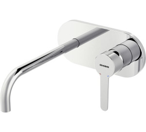 Monocomandament de lavabo encastat canella 22 cm Xapat en crom Oslo