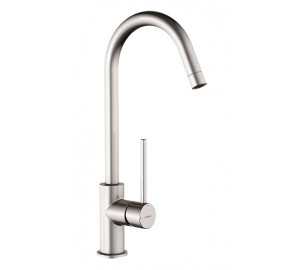 Monocomandament d’aigüera inox cartutx 25 obertura en fred TAU Acer inoxidable