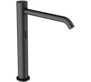 Aixeta de lavabo alta amb sensor negre - KLIN