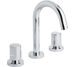 Bateria de lavabo canella cigne Xapat en crom Kalo