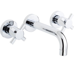 Grup de lavabo encastat canella 16 cm Xapat en crom Kross