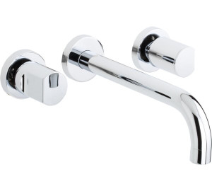 Grup de lavabo encastat canella 22 cm Xapat en crom Kalo