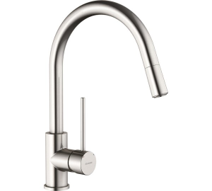 Monocomandament d’aigüera inox canella extraïble TAU