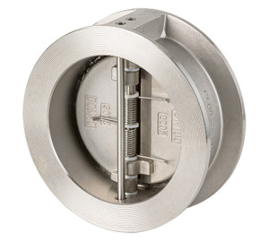 Tipus Wafer. Vàlvula retenció doble disc PN 25