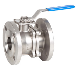Vàlvula esfera pas total 2 peces disseny “fire safe” muntatge directe d’actuadors S/ISO 5211.<br>Brides DIN PN -40 ≤ DN -50<br>Brides DIN PN -16 >DN -50