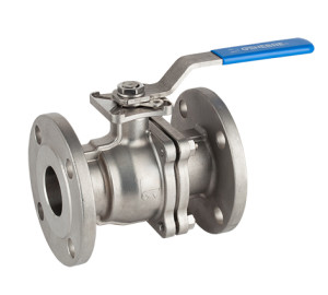 Vàlvula esfera pas total 2 peces disseny “fire safe” brides ANSI B-16.5 S-150 muntatge directe d’actuadors S/ISO 5211
