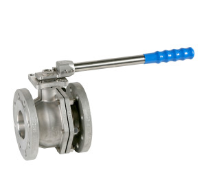 Vàlvula esfera pas total 2 peces disseny “fire safe” brides DIN PN-40 muntatge directe d’actuadors segons ISO 5211