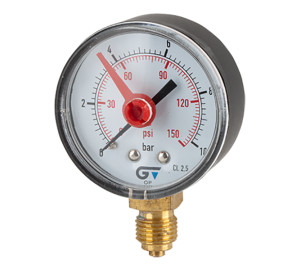 MANOMETRE RADIAL Ø53 VERMELL