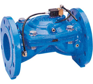 Vàlvula hidràulica amb electrovàlvula 2 vies N.C. amb brides ISO-5752-15