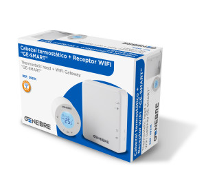 Capçal termostàtic + Receptor Wifi "GE-SMART"
